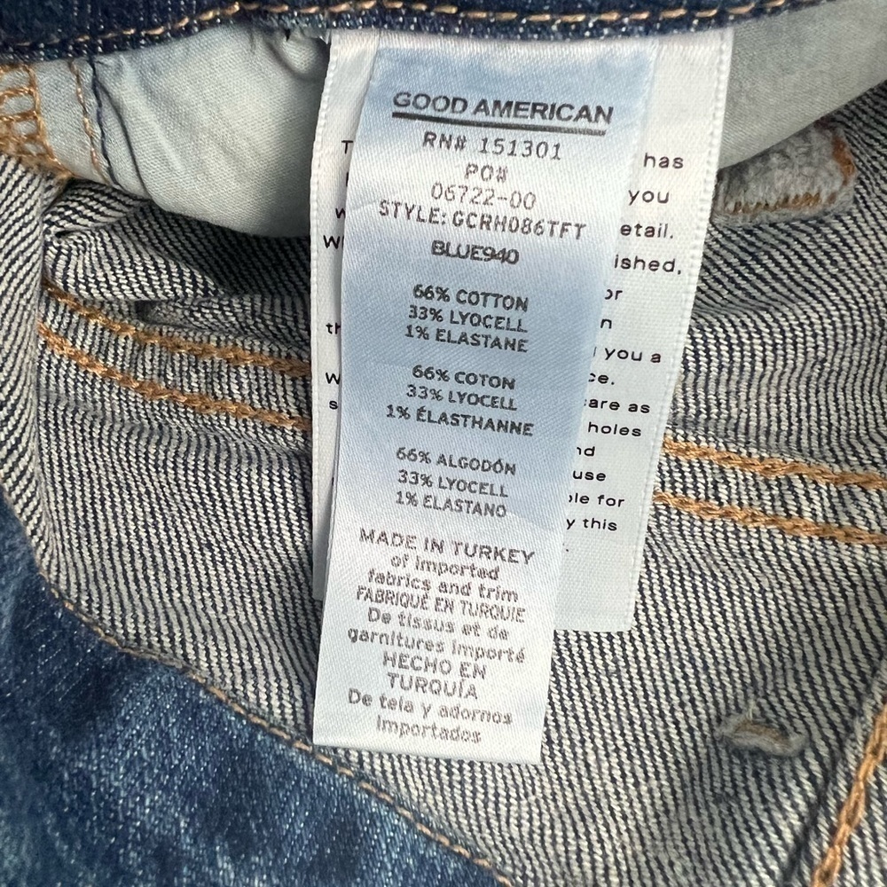 NWT - Good American Good Classic High Rise Straight Jeans - Size 2/26 - Picture 12 of 13